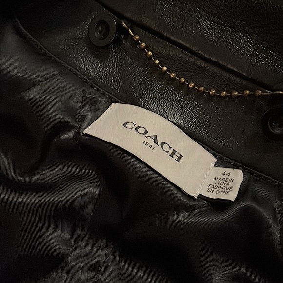 Coach Lamb Leather Sherriff Jacket - Picture 3 of 12